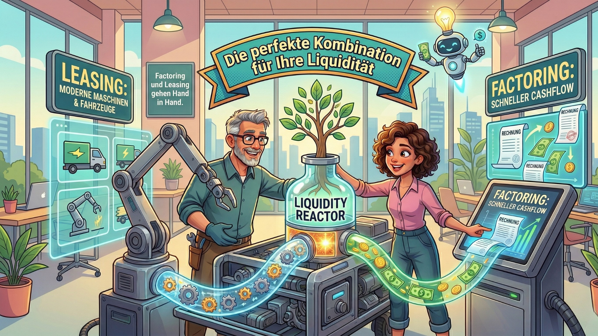 Leasing oder Factoring? Die perfekte Kombination für Ihre Liquidität
