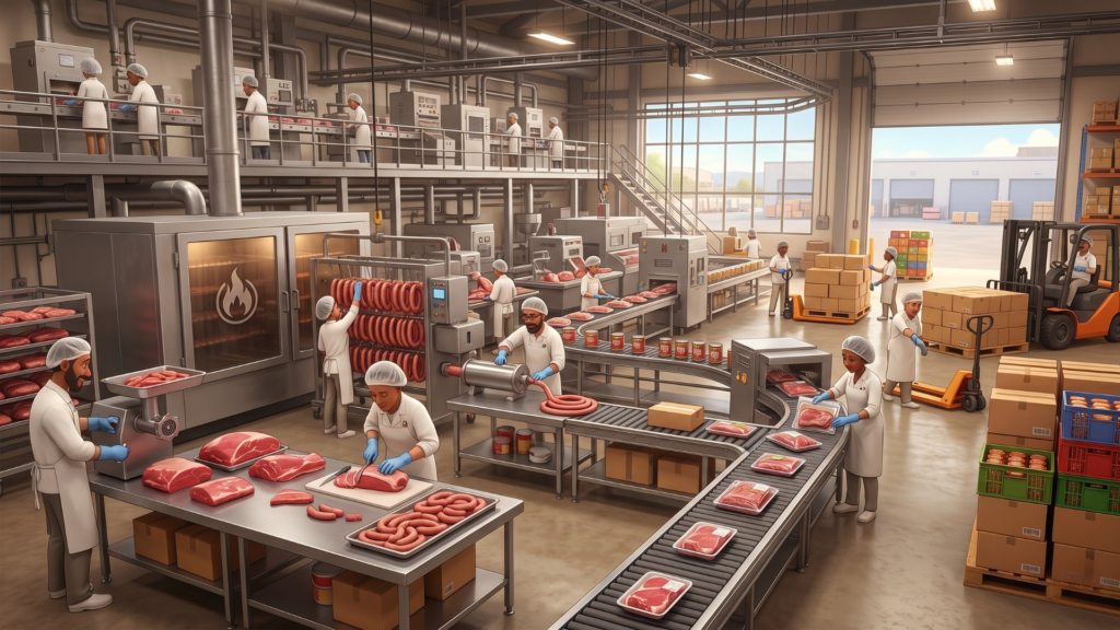 Fleisch- & Wurstwarenfabrikanten: Industrielle Produktion – Maximale Liquidität