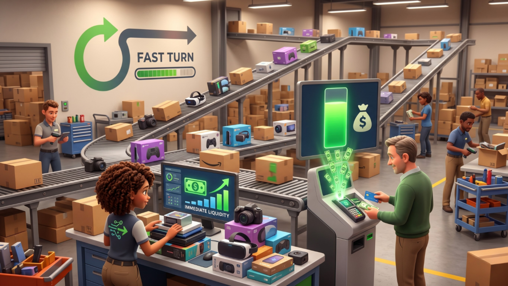 Online-Händler für Unterhaltungselektronik: Fast Moving Goods – Fast Moving Cashflow