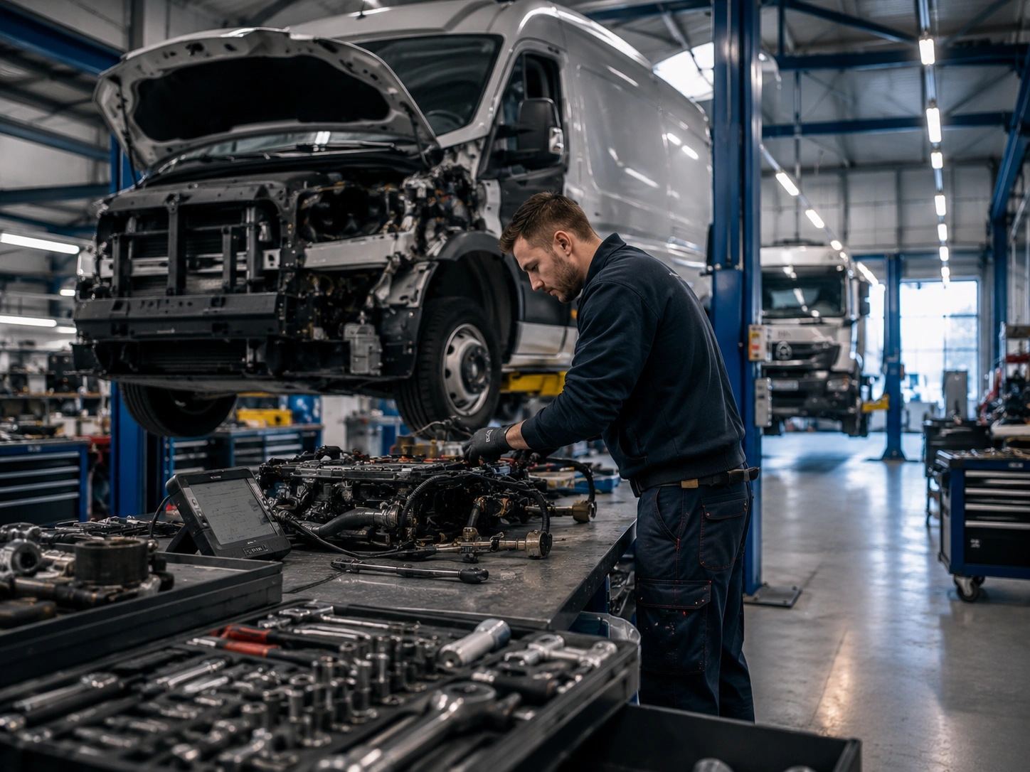 Fahrzeug- und Mobilitätshandwerk in einer Werkstatt