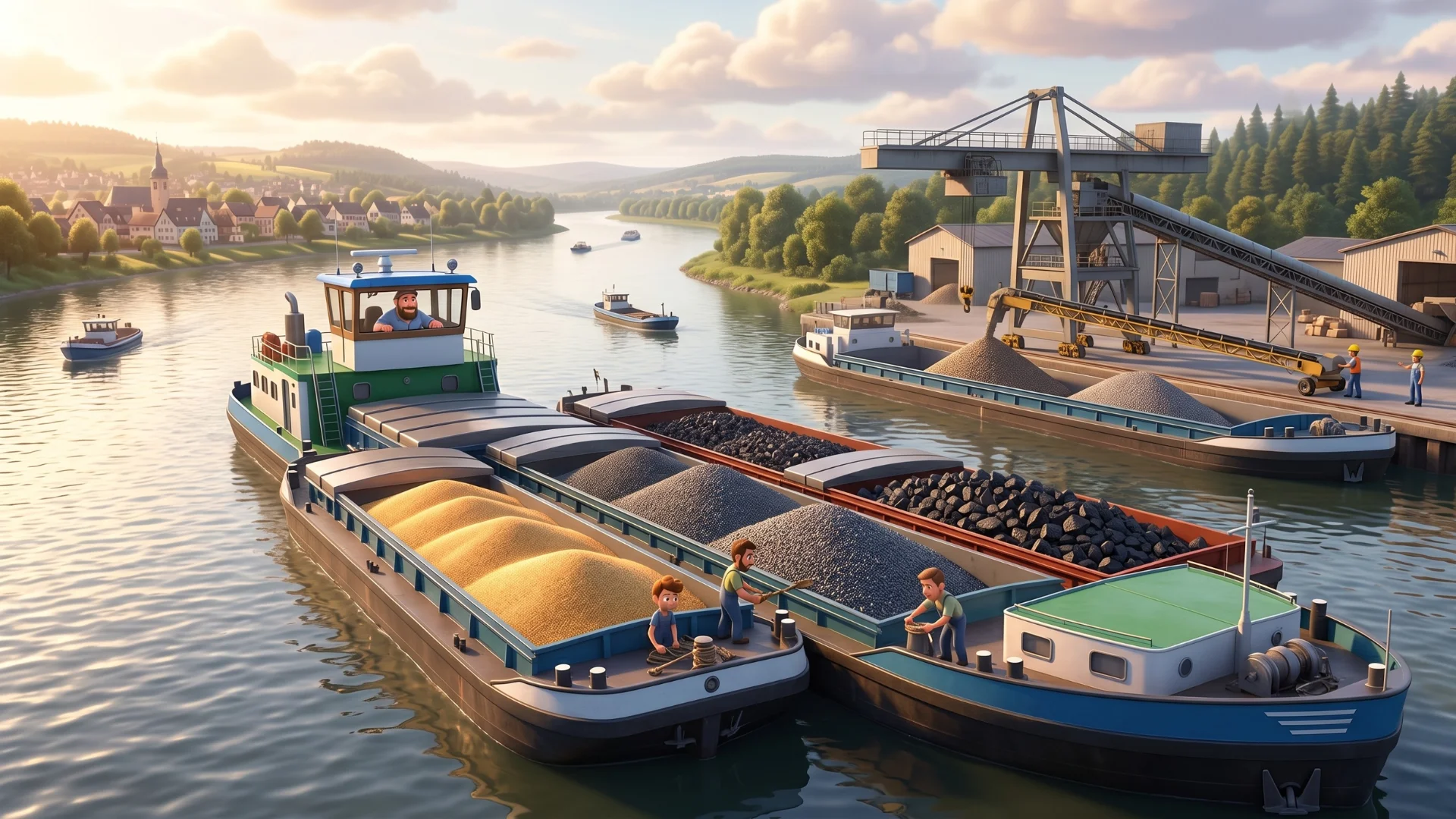 Binnenschifffahrt: Logistik auf dem Strom – Liquidität im Fluss