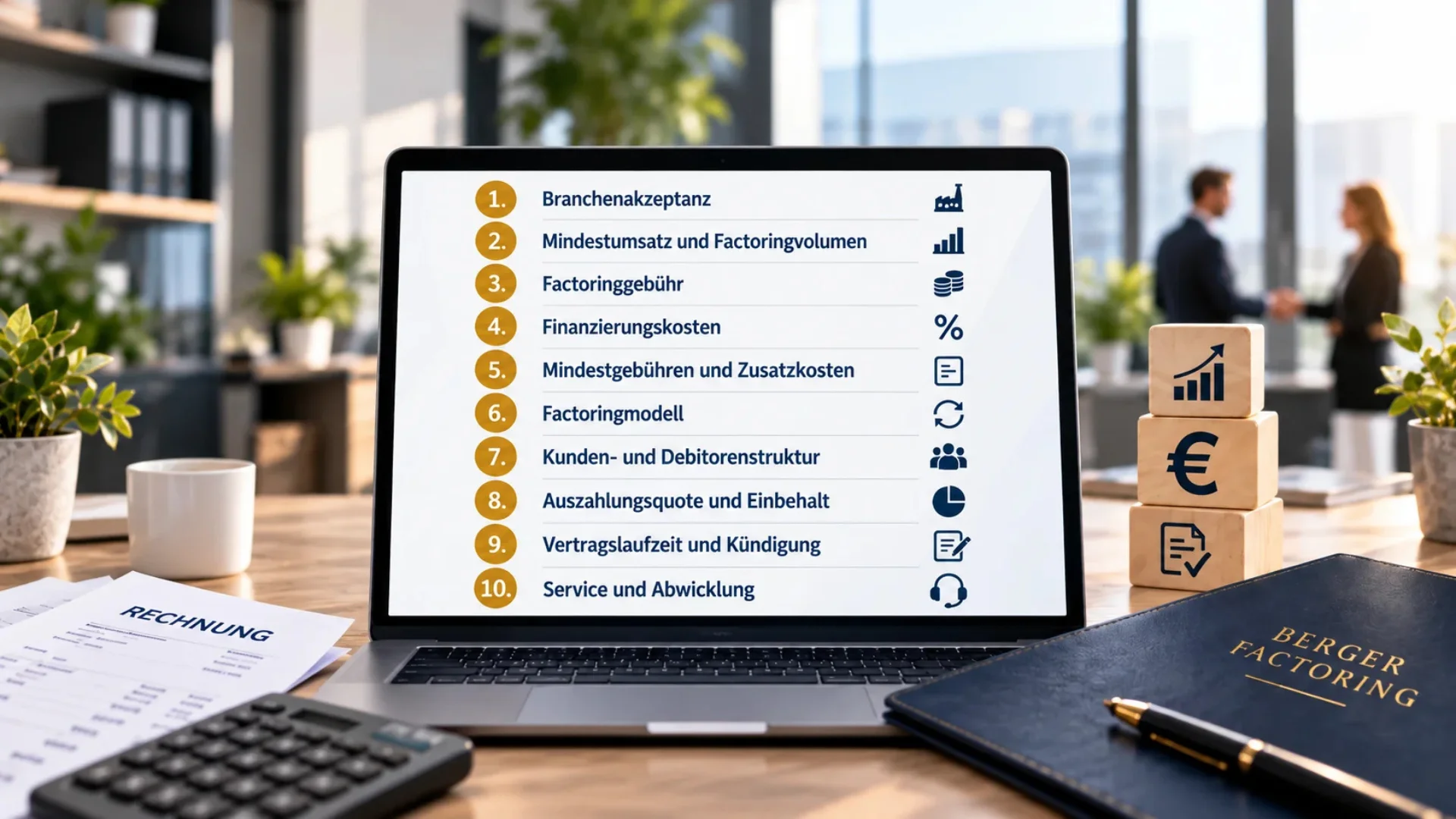Factoringanbieter vergleichen: Diese 10 Kriterien entscheiden wirklich